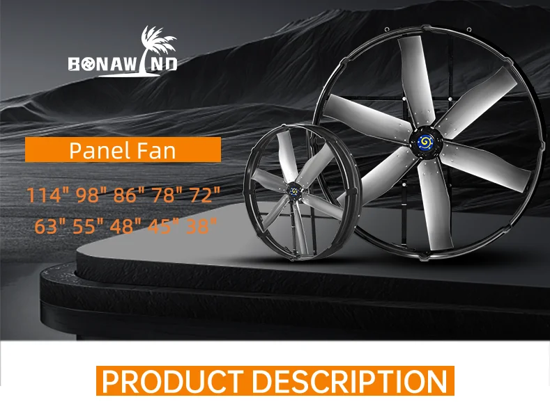 Industrial Wall-mounted Axial Panel, 114-Inch, Aluminum - detail 2