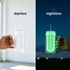Vaso térmico de 16 oz con asa y diseño de bola de nieve