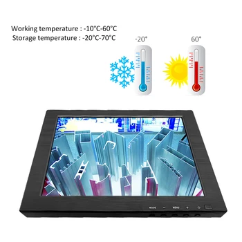 HD-MI/VGA付き液晶モニター10.4インチ1024*768画面解像度プラスチック