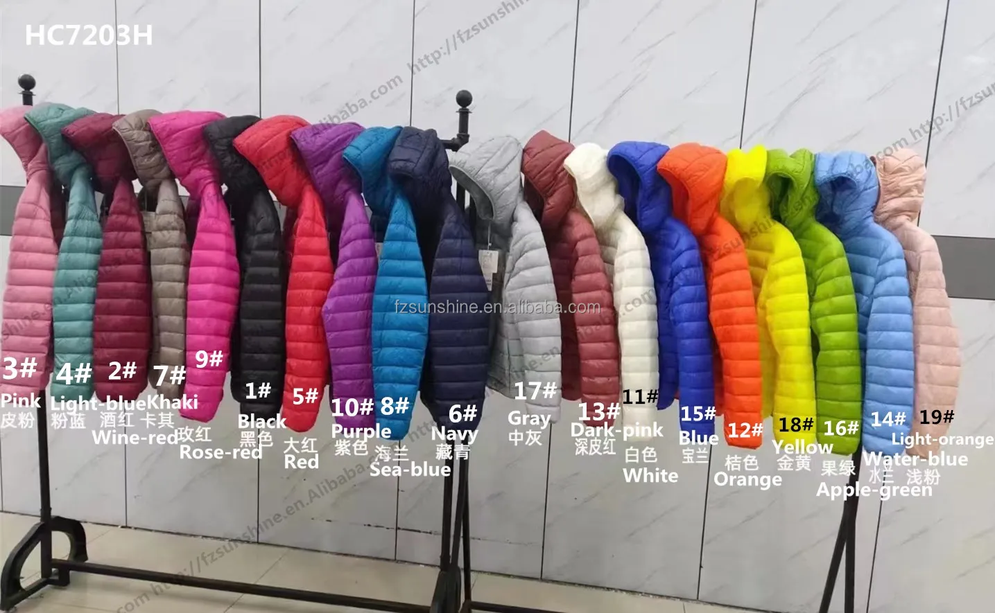 2023 Women Ultra Lightweight Foldable White Duck Padding Hooded Korean