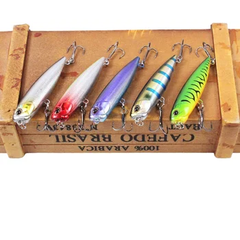 ABS Hard Lure Bait 6.5cm/5.5g Tip Word Dog Float Pencil Built-in Ring Bead Lead Block Ordinary Hook Pencil Hard Fishing Lure – Pencil – view 2