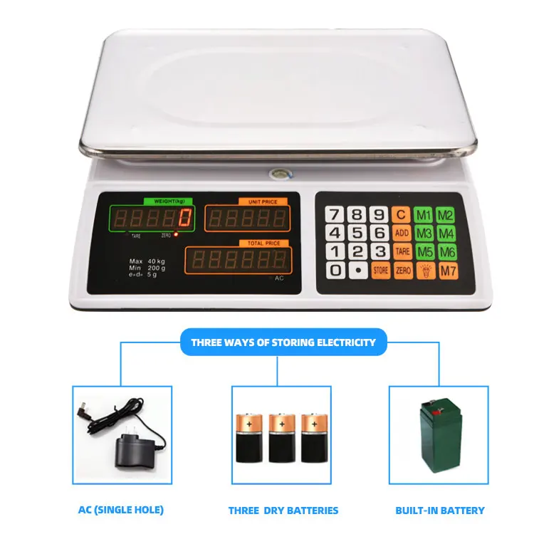Digital Electronic Price Scale Weighing Scales Supermarket Pricing Weighing Scale