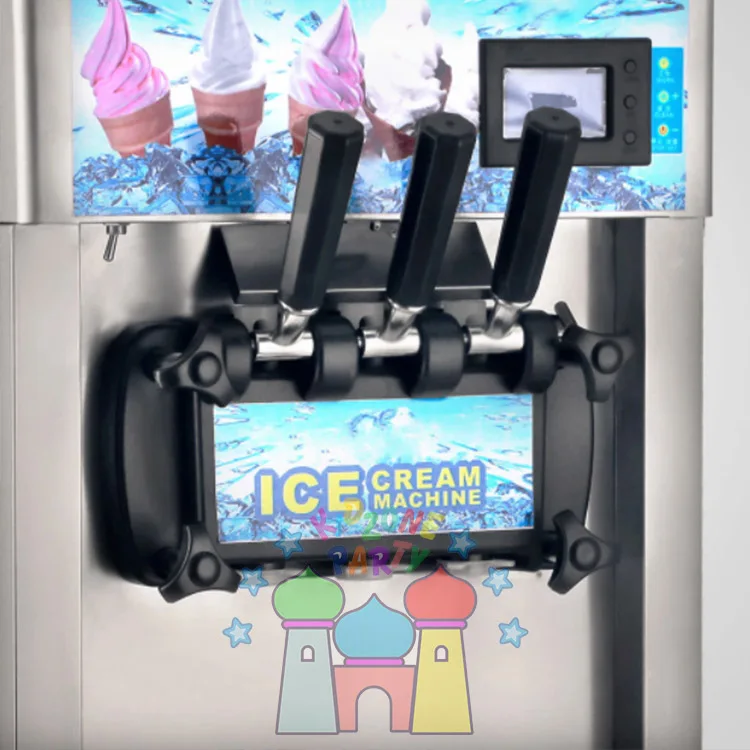 Коммерческий охлаждаемый прозрачный смешанный ароматизатор пять мягких ароматизаторов аппарат для производства йогурта мороженого