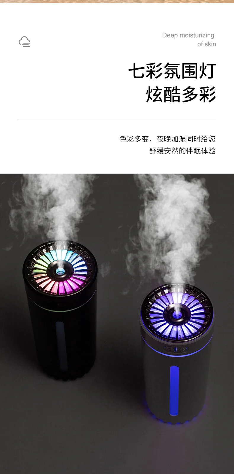 300ml Usb Portable Car Humidifier Home Fragrance Oil USB Aromatherapy Diffuser Mist Maker Colorful Cup Humidifier