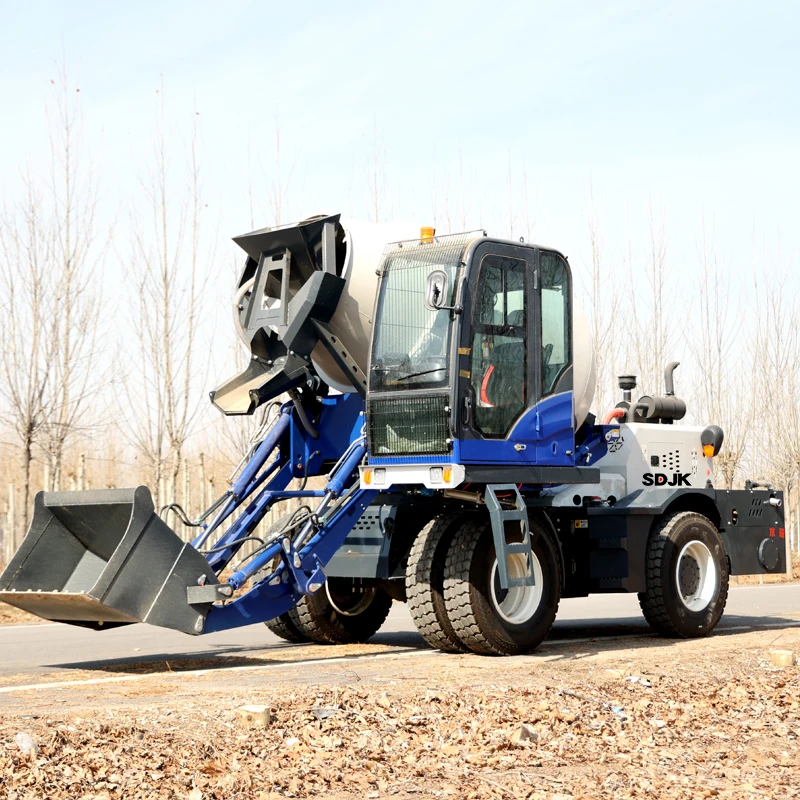 New Condition Self-Loading Concrete Mixer Automatic Feeding Tank Agitator Mixer Dumper Concrete Mixer Truck