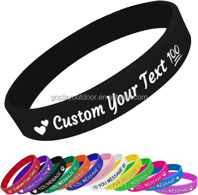 Factory Price Good Quality Rubber Wrist Band Custom Bracelet Custom