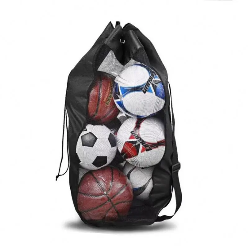 15 Ball Capacity Football Sack/ Carrier/Bag Soccer Training Net Bag Free P&P 