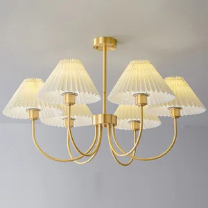 Home Decor Modern American Rusti Iron 5-Light Design Gold Hanging Farmhouse Chandelier Pendant Lighting Fixture Living Room Lamp