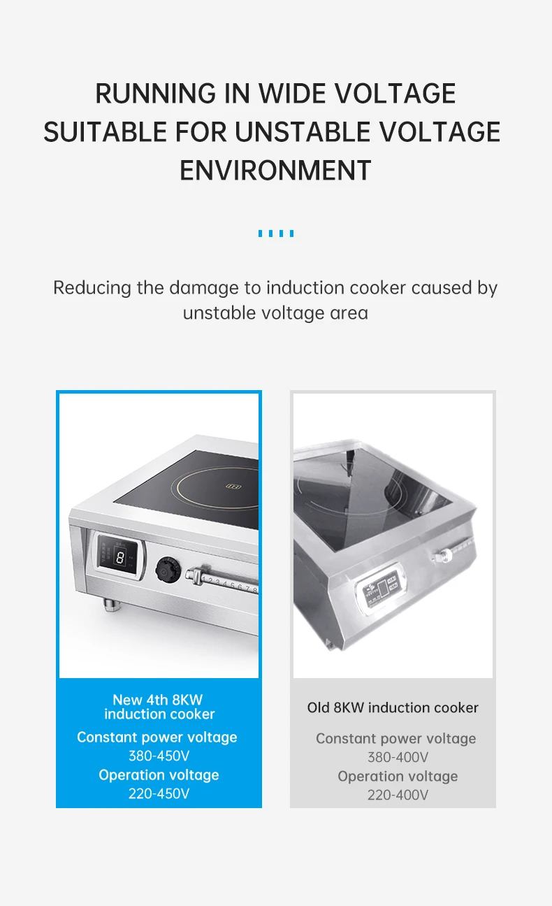 Tiansta Industrial Induction Cooktop 8kw Single Burner Induction Cooker