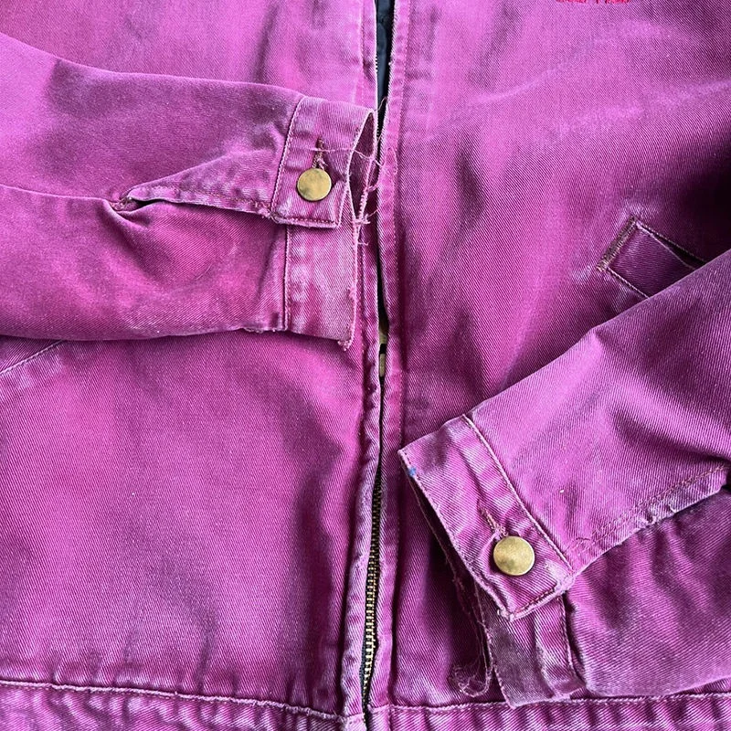 Salati Custom Distress Vintage Duck Canvas Menchanic Work Wear Carpenter Trukcer Detroit Chore Workwear Jacket Work Men's Jacket gallery 4