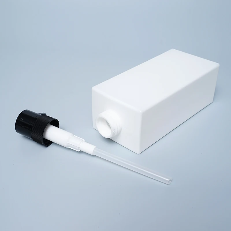 Large Capacity 500ml 750ml 1000ml Shanpoo Shower Gel Plastic square Bottles Custom