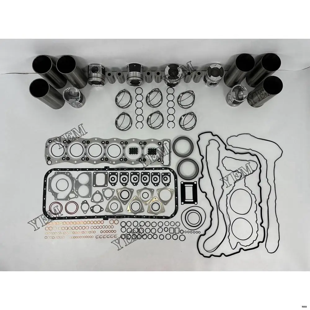 6UZ1 Repair Overhaul Kit With Cylinder Gasket Piston Rings Liner Kit for Isuzu