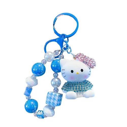 Hello Kitty Phone Strap Cute Cartoon Doll Keychain Hand-Drawn