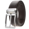 chrome buckle + brown belt