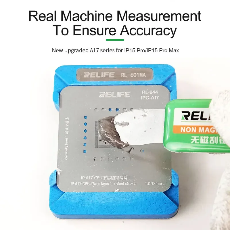 RELIFE RL-601 MA IP CPU Tin Planting Platform Set for iPhone A8-A16 Motherboard MTK EMMC Qualcomm HUAWEI CPU Welding Repair Tool