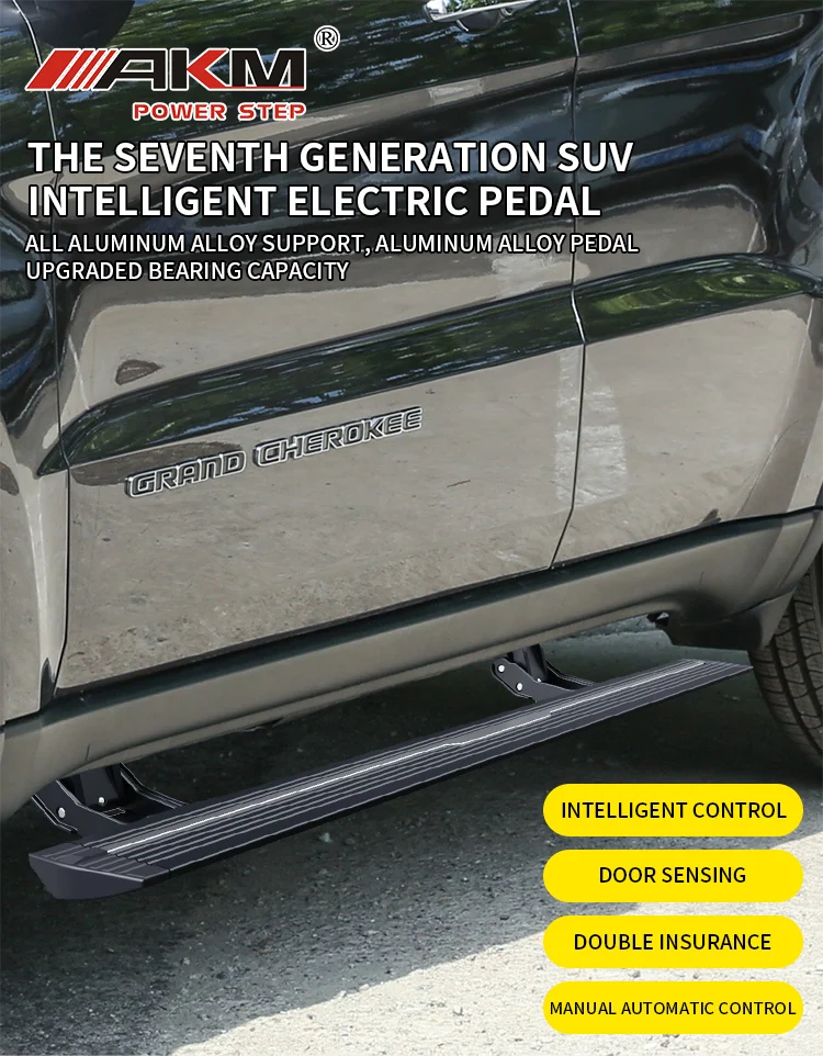 Customize Auto Accessories Automatic Running Board Power Side bar Aluminum Electric Side Step  for JEEP GRAND CHEROKEE factory