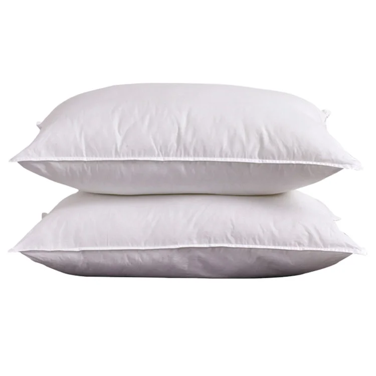 Custom Factory supply luxury pure Cotton Cover 5 Star Hotel Pillow 2 pcs  soft pillows