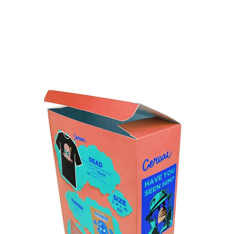 Popular Custom Printed Oatmeal Package Rectangle Cereal Carton Shape Paper Packaging Box