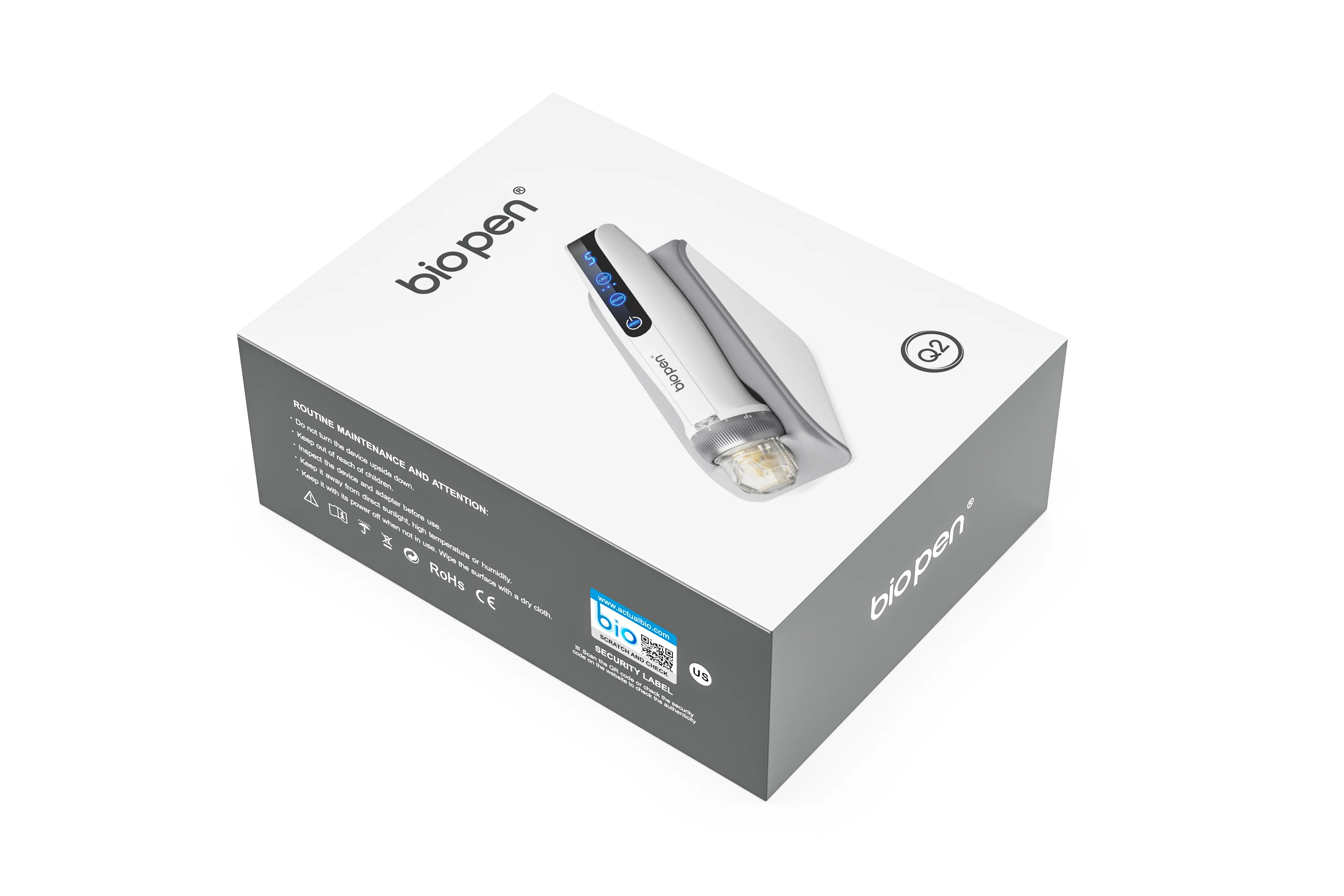 Micro Current  Bio Pen Q2  Derma Pen  Red Light Blue Light Beauty Equipment Therapy for Anti Wirnkles EMS Face Device Home Use