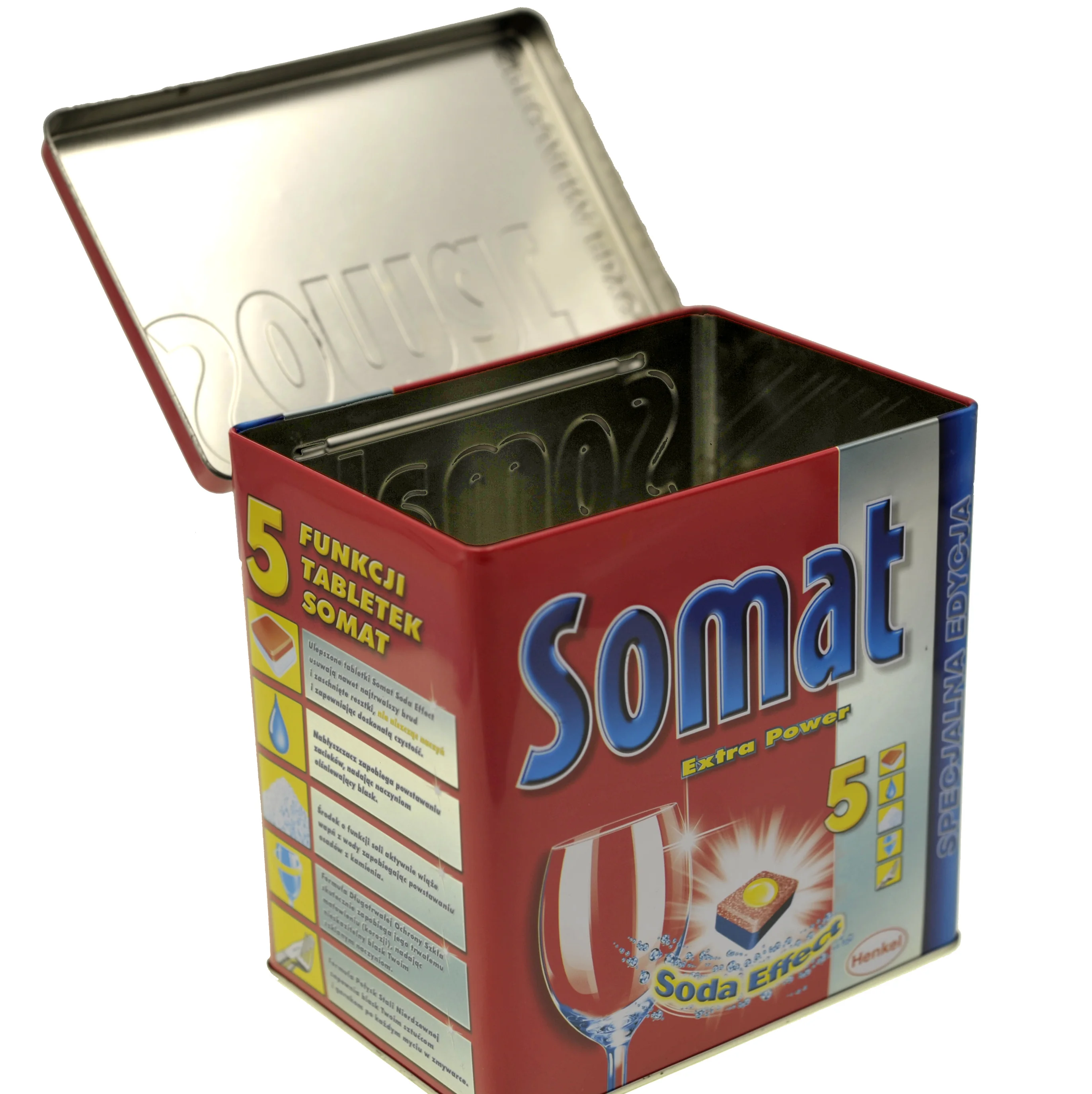 Фабрика OEM пустая упаковка для пищевых продуктов прямоугольная жестяная коробка с шарниром