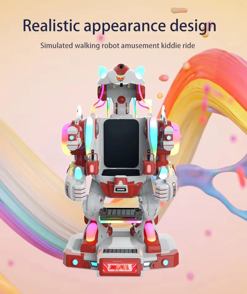 Robot Ride Large Luxury Electric Walking Robot Rides Outdoor & Indoor Fiberglass for ...
