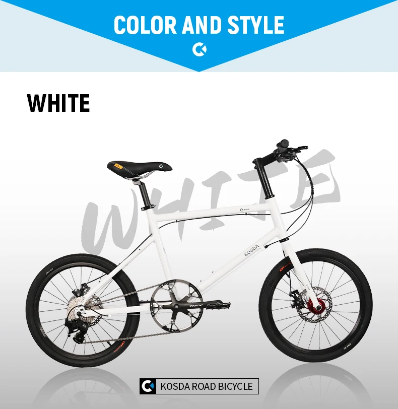 Keshengda KOSDA22 inch aluminum alloy ultra-light small wheel flat disc brake male and female adult small road bicycle