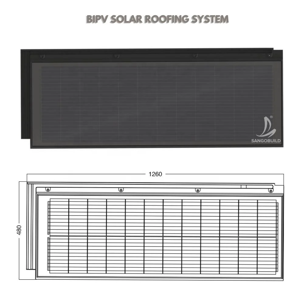 Bipv Double Glass Solar Roof Solar Tile Structure Profiles Solar Energy System Solar Flat Roof