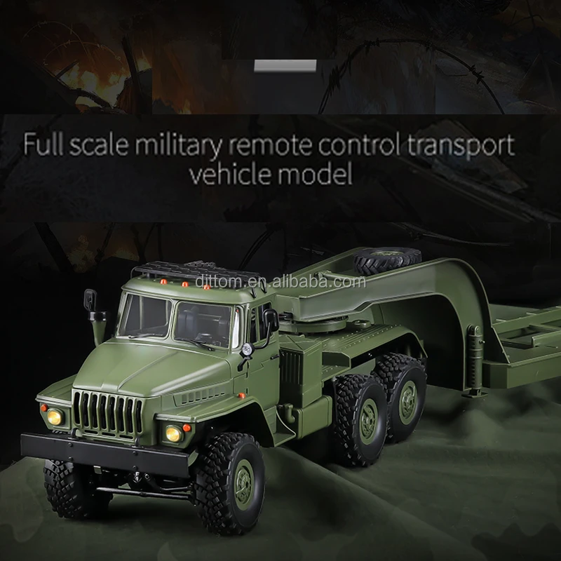 WPL B36-3 2.4G 1/16 RC Simulated Battle Trailer Model