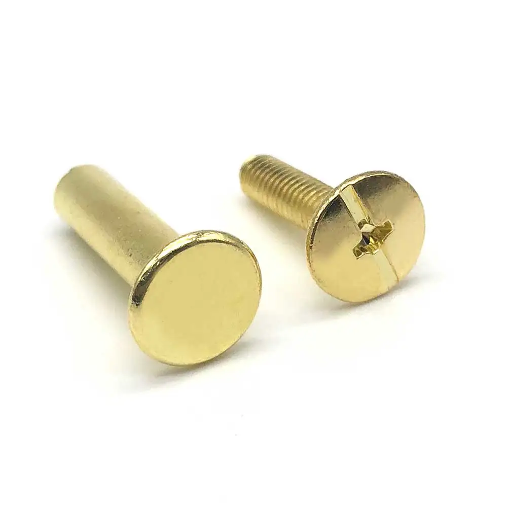 Chicago Screws 1/4 Inch Black M2 M3 M4 M5 M6 Belt Male Female Aluminum Brass Binding Bolt Diameter Chicago Screws