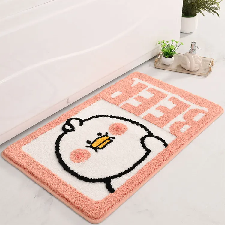 BEERUS FRIENDS CARTOON FOREST Microfiber Non-Slip Bathroom mat Extra Absorbent and Quick Dry Bath Mat Soft Shower Mat factory