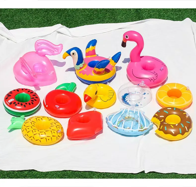 Customized Promotional Inflatable Cup Holder with PVC Material UV Printed Portable Design for Weddings Events & Donut Support preview 6