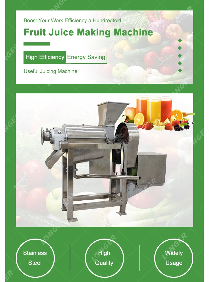 Small Scale Fruit Banana Juice Extractor Industrial Juice Making