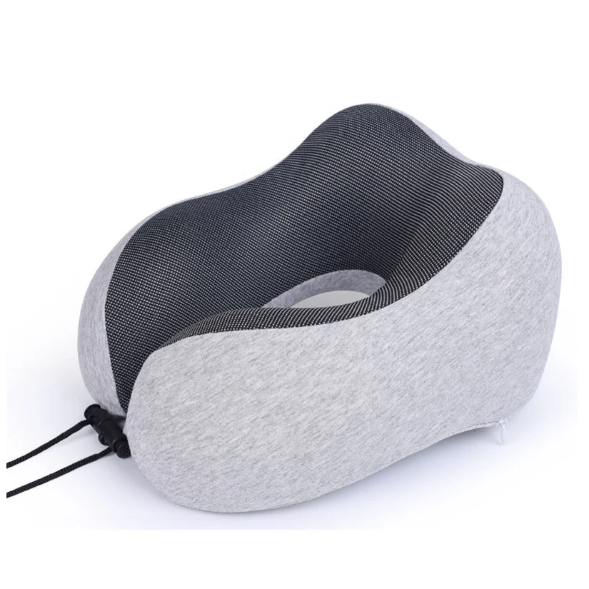 Wholesale Custom Neck Support Memory Foam Travel U Shaped Pillow Washable U-Shaped Travel Pillow for Adjustable Flight Pillow