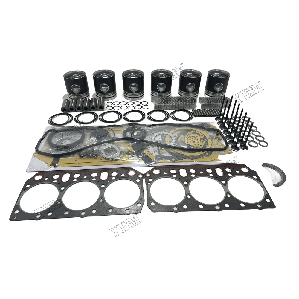 Overhaul Rebuild Kit for Doosan Daewoo D2366 Engine DH320 DH280 D2366-T D2366T