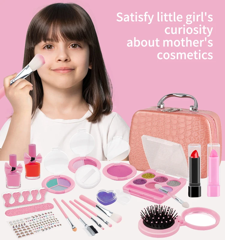 Kids Toys Simulation Cosmetics Set Girls Fun Game Play House Toy