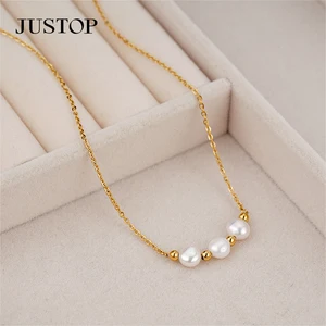 Wholesale Custom PVD 18K 24K Gold Natural Pearl Shell Freshwater Earrings Bracelet Fashion Jewelry South Sea Pearl Necklace