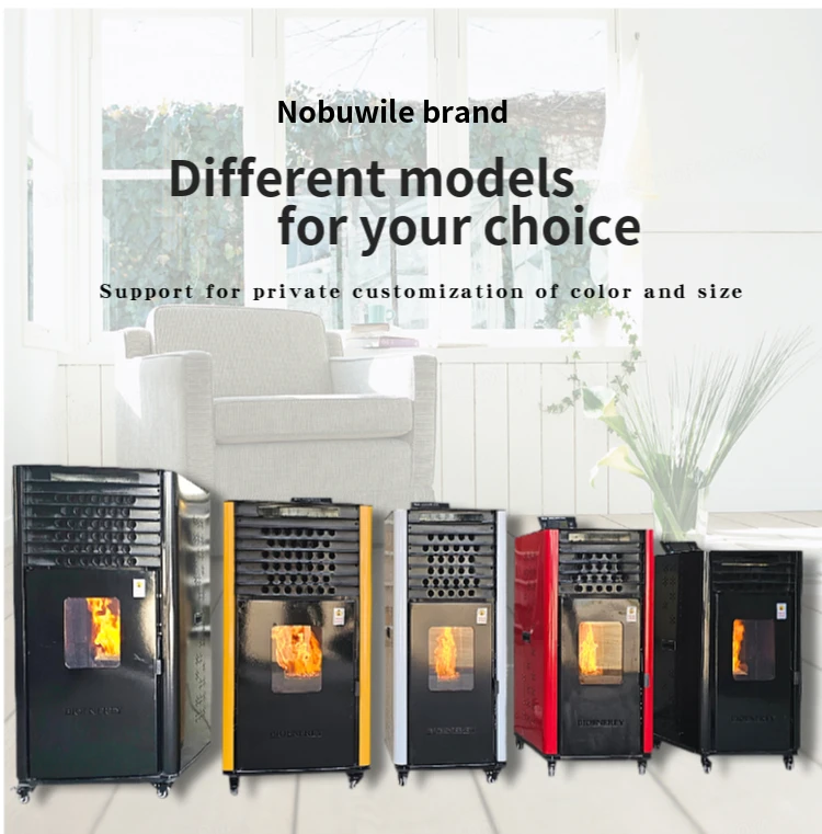 Multifuel Freestanding Indoor Wood Pellet Stove Burner With Remote