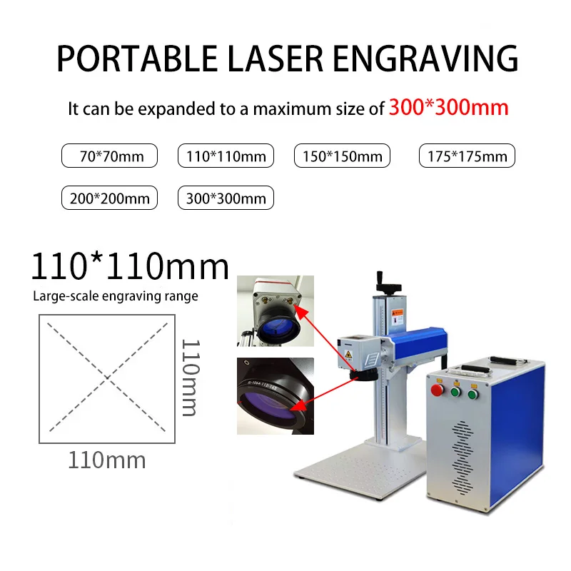 Laser Marking Machine for logo High Precision Industrial Laser Marker for Metal & Nonmetal