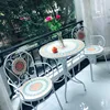 Blanco dos sillas una mesa (diámetro 65cm)