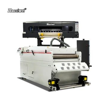 Baosiwei 60cm uv dtf printer dtf uv flatbed inkjet flatbed printer roll to roll uv dtf 60cm film sticker printer machine