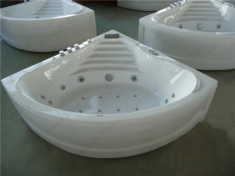 Bubble Corner Spa Hot Massage Acrylic Triangle Baths Tub