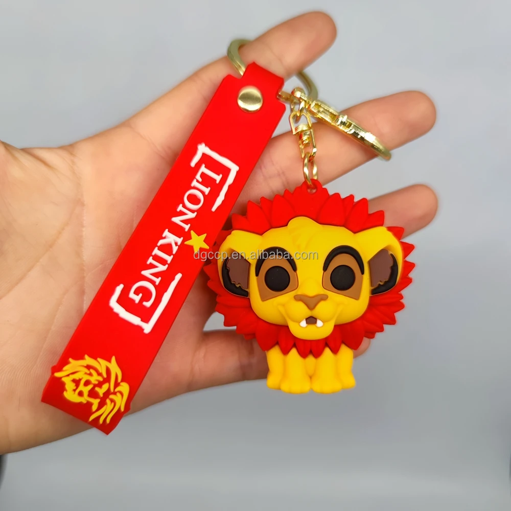 5 Models The Lion King Key Chain American Movies Keychain 3d The Lion ...