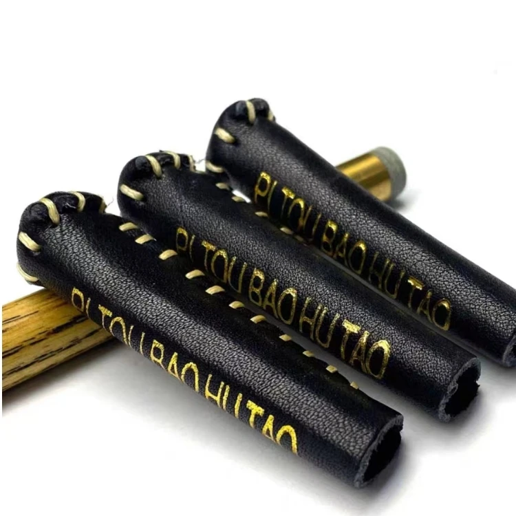 Натуральная кожа 9-10 мм снукер бильярдный ключ наконечник Верхний защитный мешок аксессуар