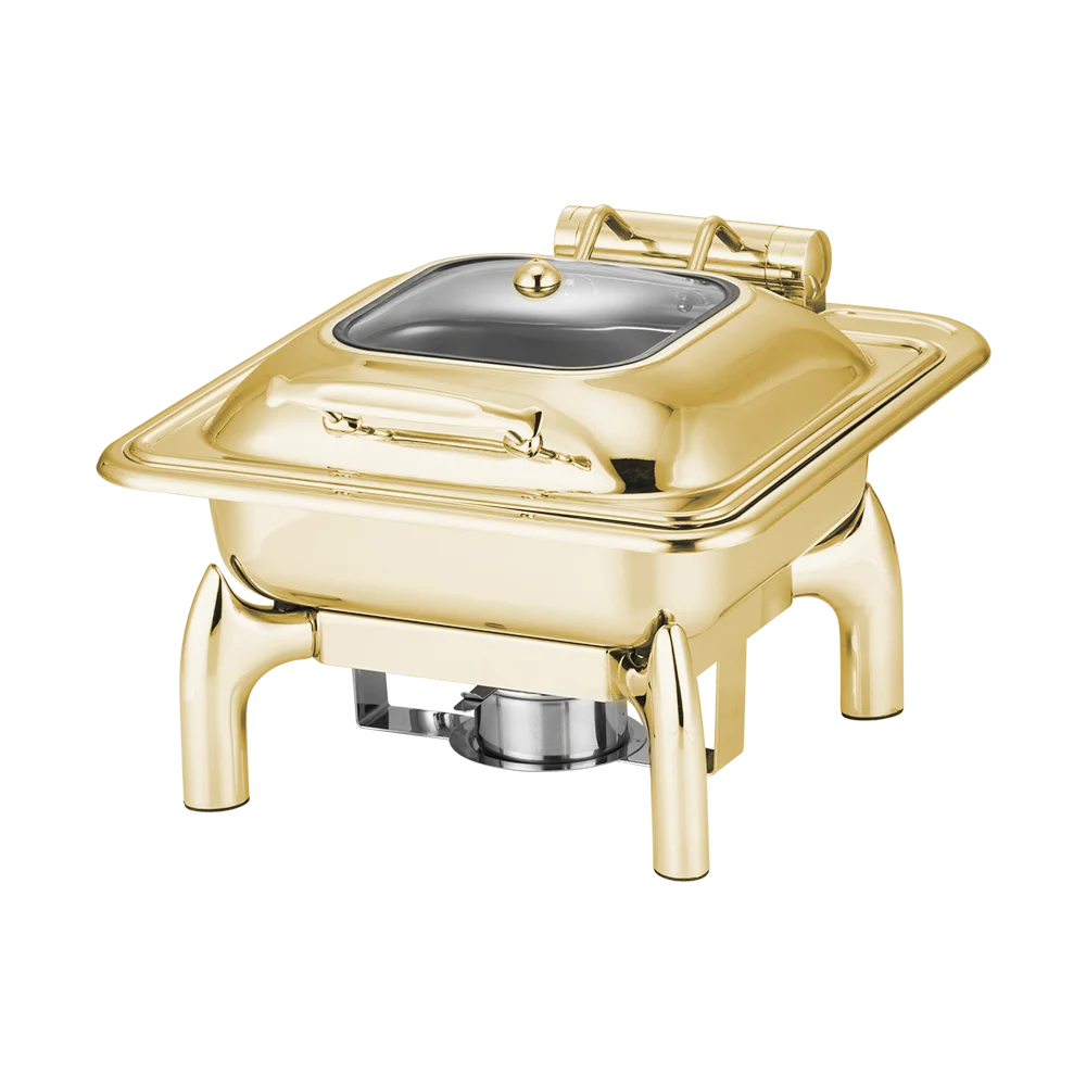 Low Price Electric Heating Stainless Steel Buffet Stove With Glass