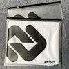 Frosted PVC with black zipper