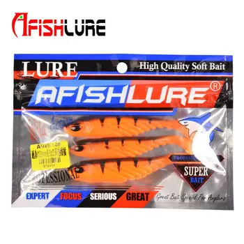 Artificial Bait Paddle Tail Fishing Ripple Shad Lure 105mm 8.8g Minnow Fish Silicon Soft Bait Bionic Fishing Lure – Soft Lure – view 5