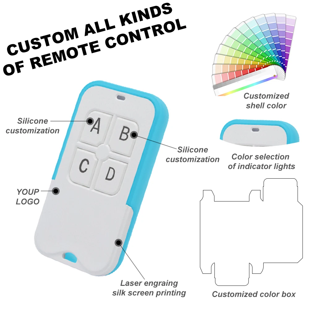 New RF Duplicator Remote Control 433MHz 315MHz  Universal Wireless Signal Copier for Car/Gate/Door Key Clone & Multi-Device