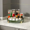 Étagère rotative monocouche [vert transparent]