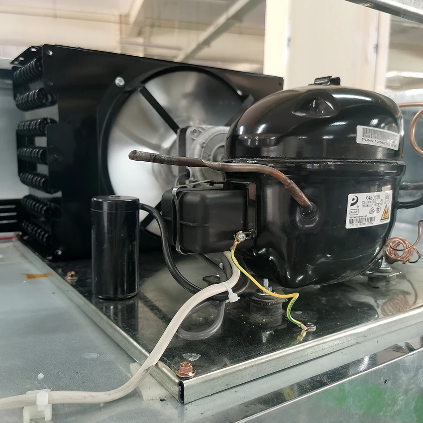 Meat Showcase Freezer Butchery Upright Fresh Meat Display Cooler Vertical Beef Display Fridge