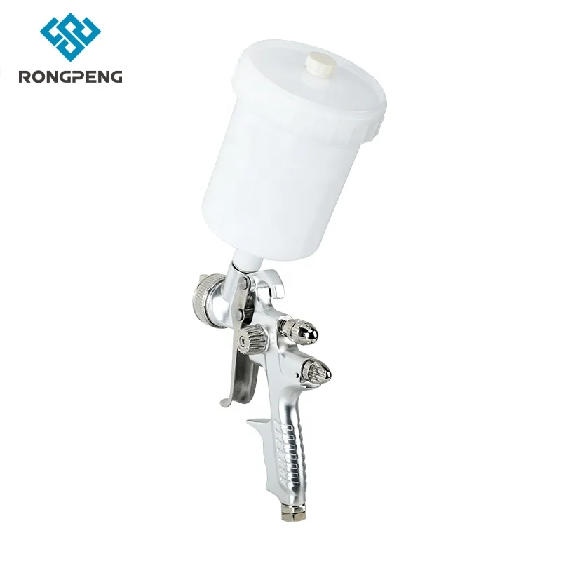 RONGPENG R802 Professional HVLP Spray Gun Aluminum Forged Paint Gun Body Pneumatic Spray Gun Gravity Feed